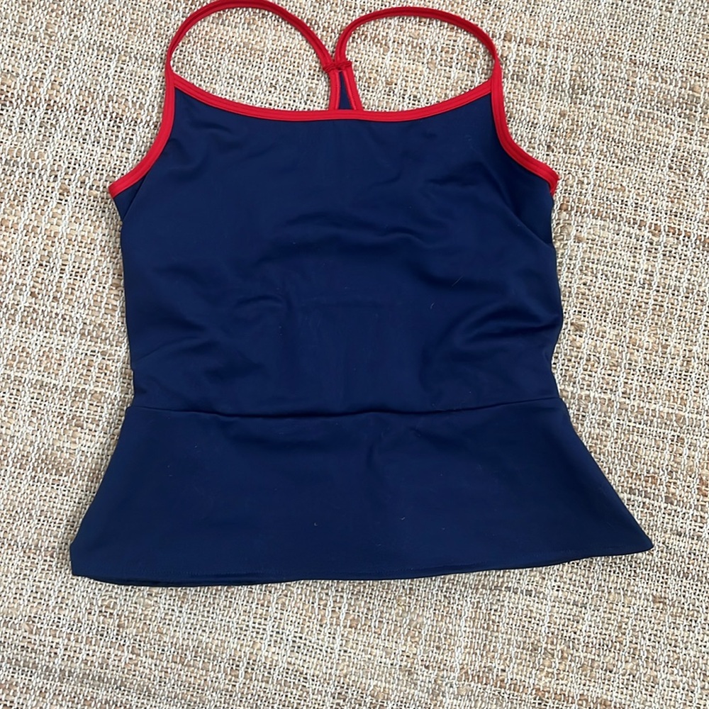 Gapfit high rise power full length leggings and peplum racerback top - Picture 9 of 10